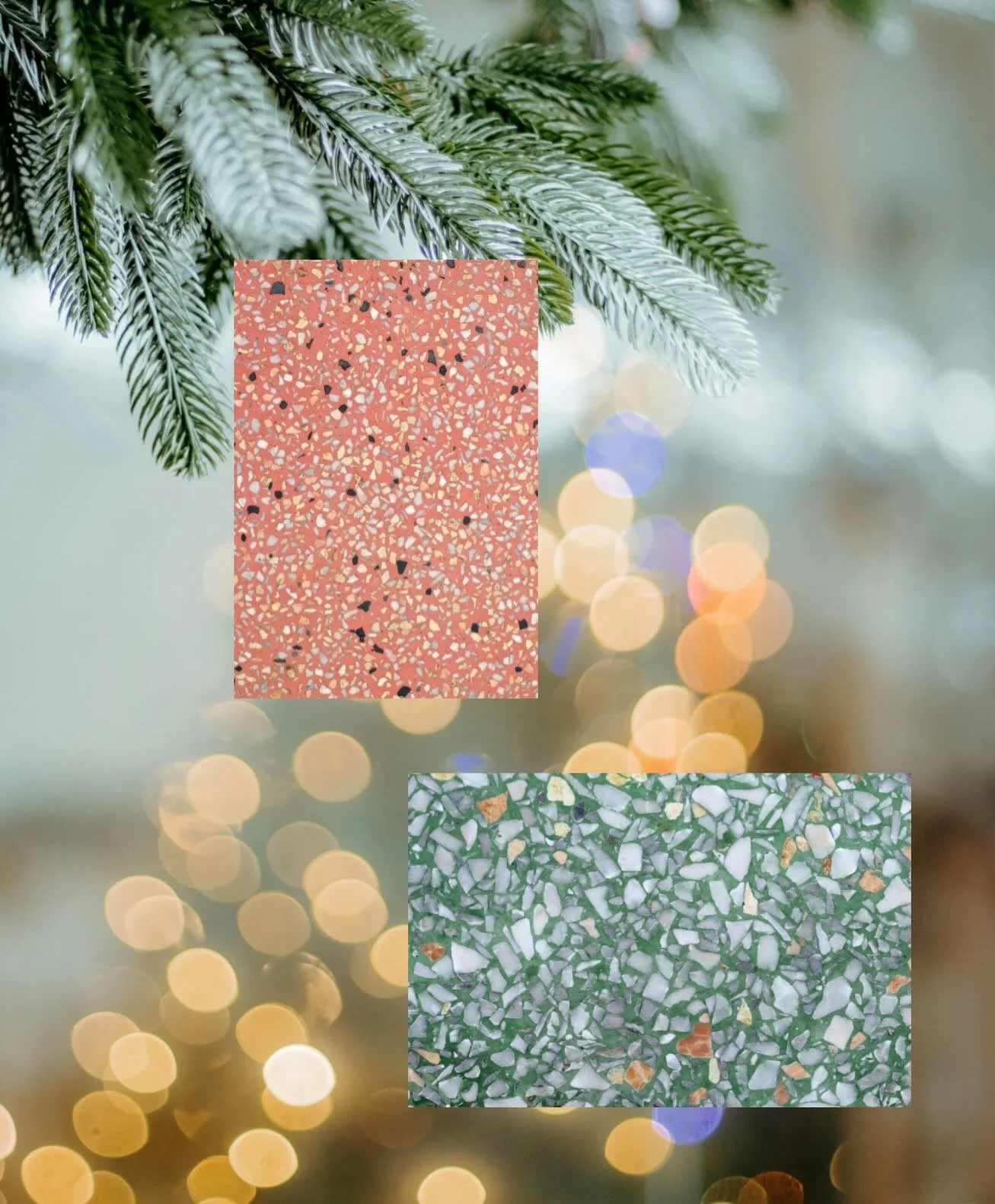 A little holiday color, terrazzo style ✨ 

Contact us to explore terrazzo samples and design possibilities! 

Merry Christmas from us at Hermosa Terrazzo. 🎄