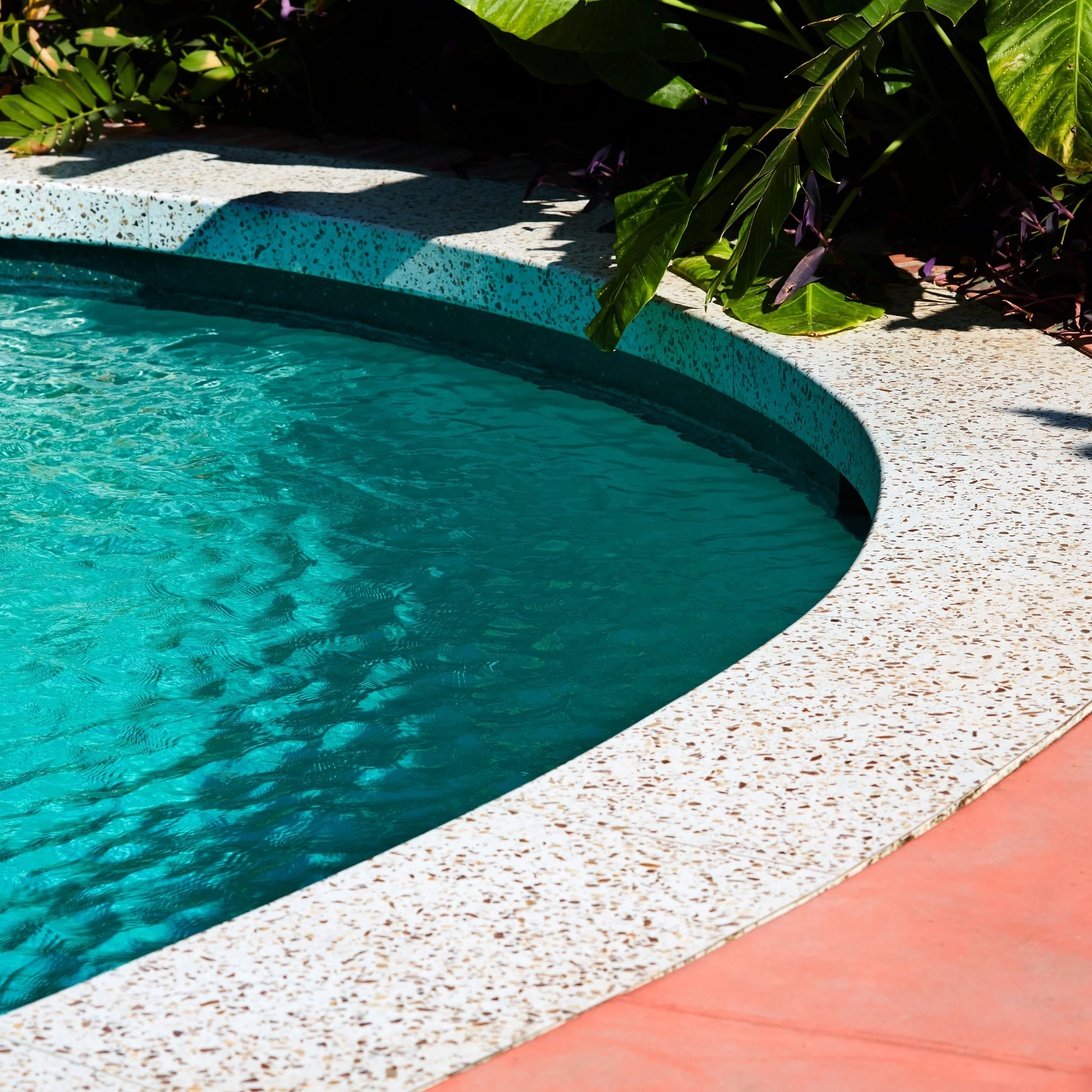 California sun, historic architecture, and custom terrazzo.

This pool terrace installation at @flamingo_estate remains one of our favorite projects to date.

Originally completed years ago, the project has since been featured in @archdigest along wi
