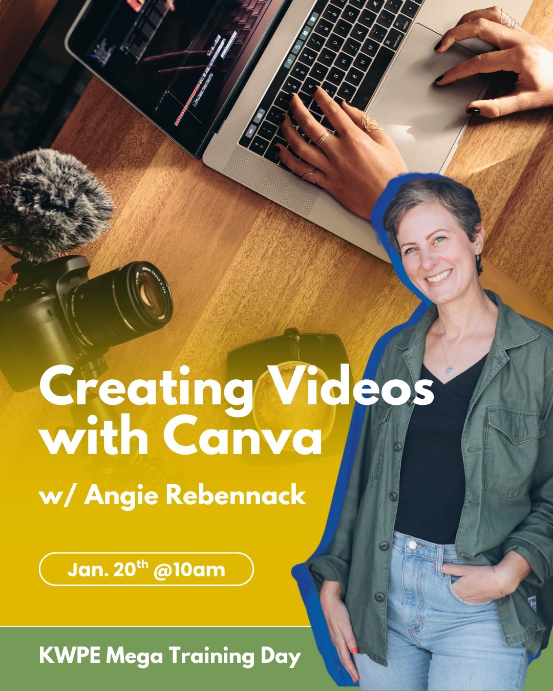 🎉📚 KWPE MEGA TRAINING PARTY 📚🎉
Mark your calendar &mdash; you don&rsquo;t want to miss this!

🗓 January 20th

⏰ Schedule:
10am | 🎨 Canva Video Creation w/ Angie Rebennack
11am | 🏡 Short &amp; Mid-Term Rental Updates w/ Travis Hall
12pm | 🍴 Lu