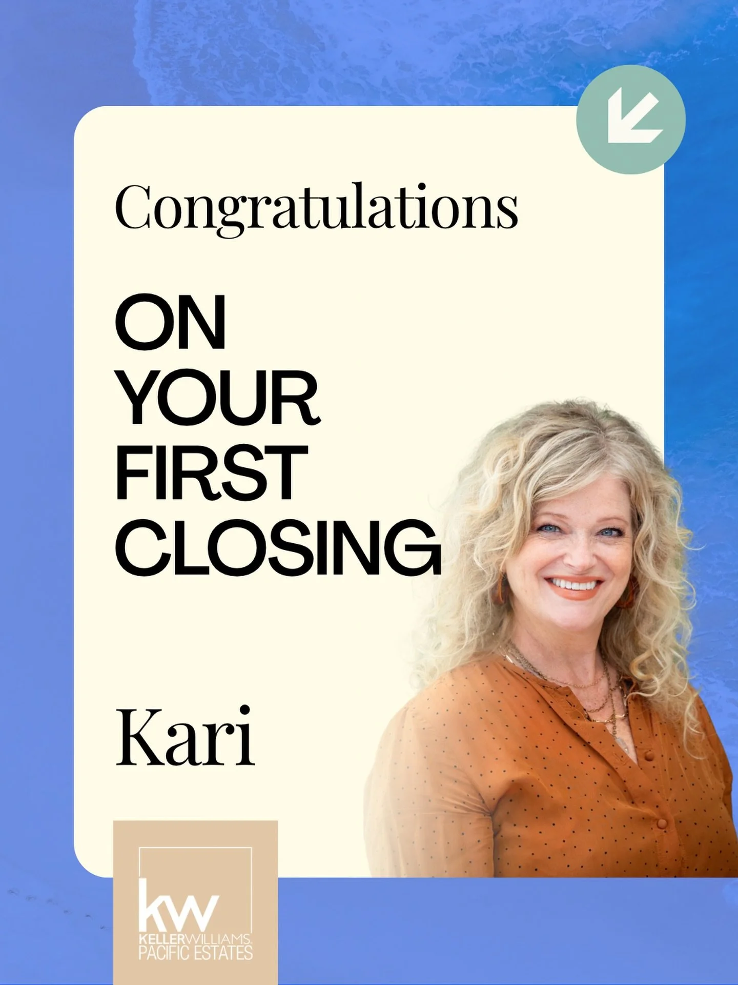 Huge congratulations to Kari on her first closing!

Such an exciting milestone and a great way to kick things off. Cheers to this first win and many more ahead!
