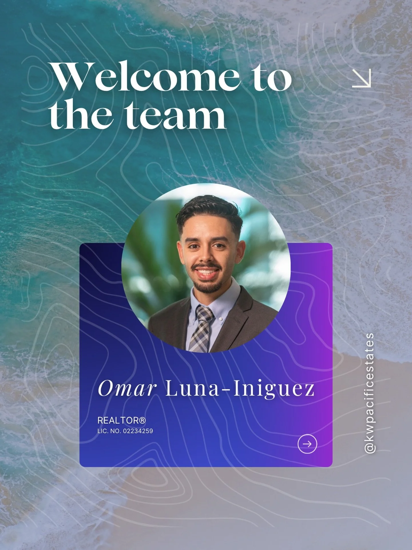 WELCOME TO KWPE, OMAR LUNA-INIGUEZ!

We&rsquo;re excited to welcome Omar Luna-Iniguez to the brokerage as he begins his real estate career with us!

A new career comes with new opportunities, big goals, and plenty of room to grow. We&rsquo;re looking