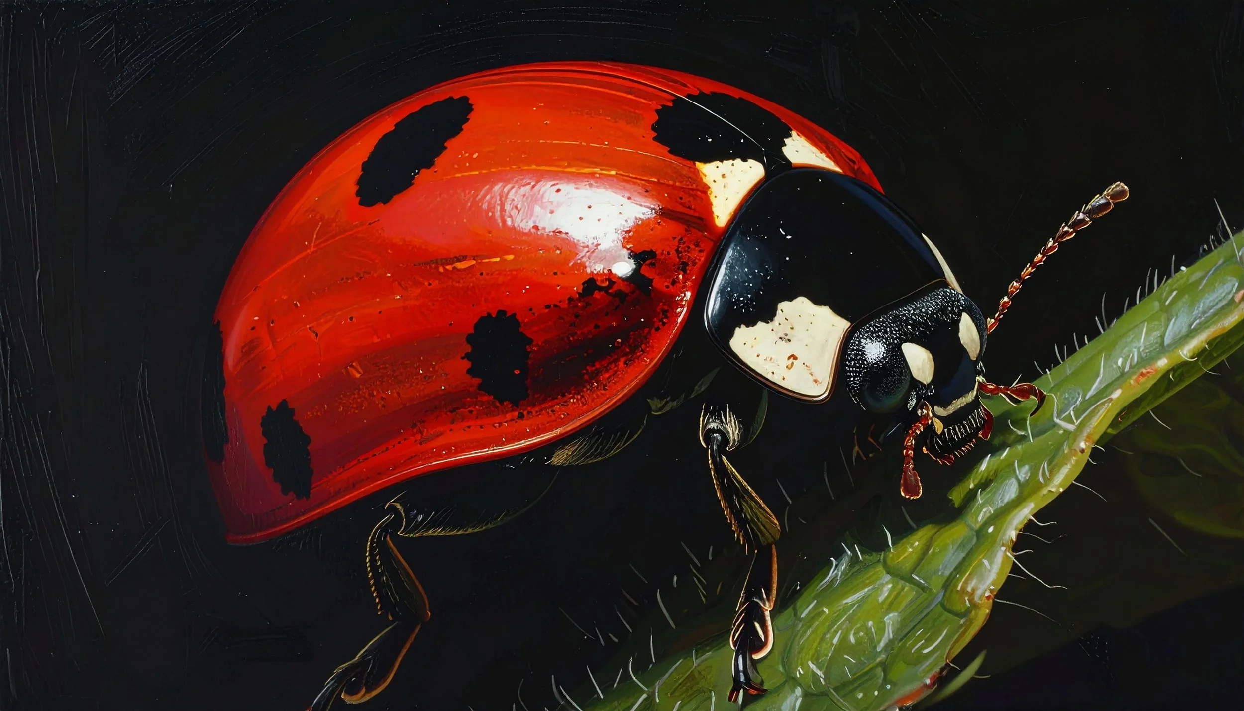 Firefly_An extreme close-up, zoom high-detail portrait of a ladybug with deep red and shiny d 91336.jpg