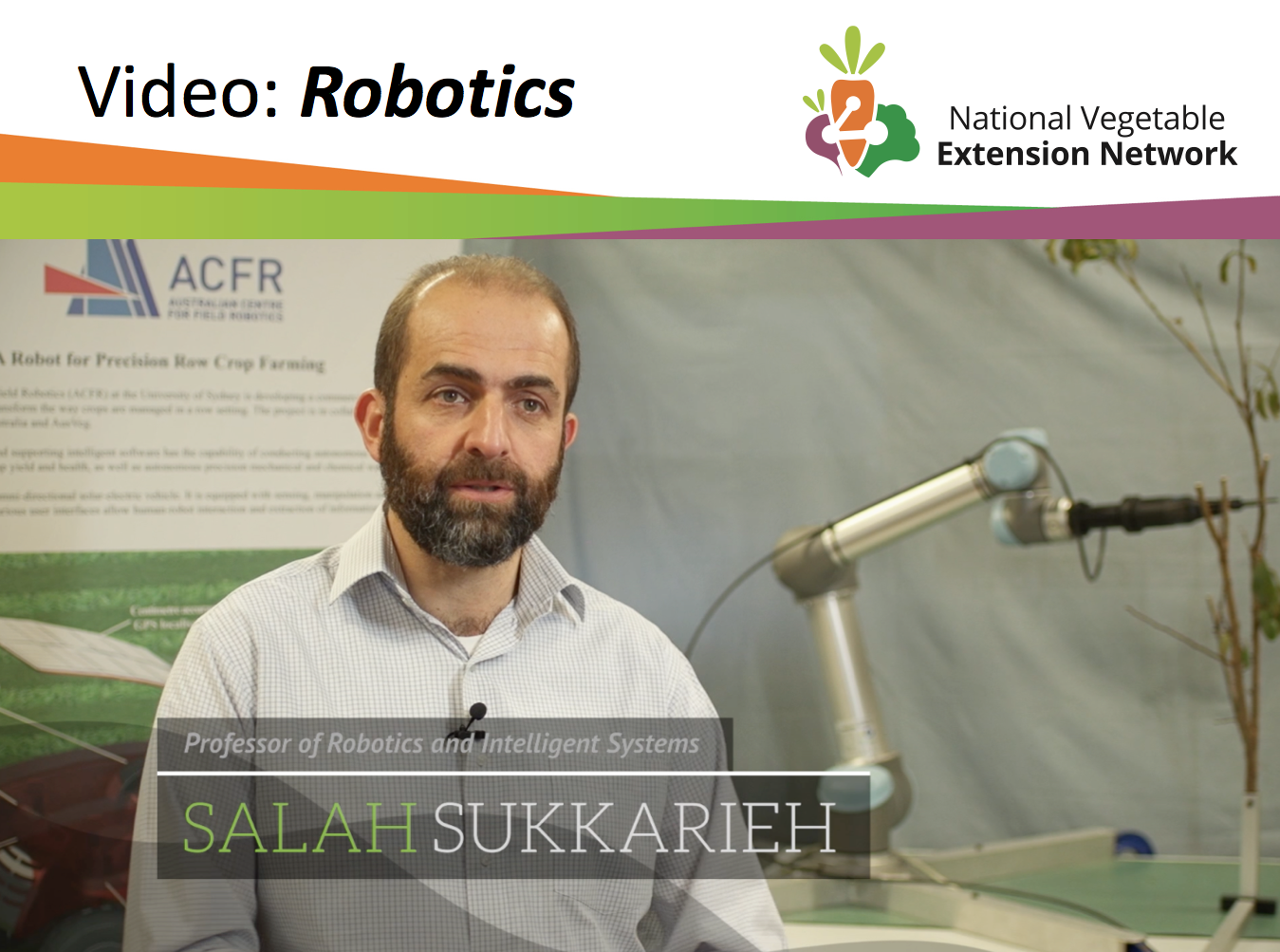 The Australian vegetable industry invests in Robotics