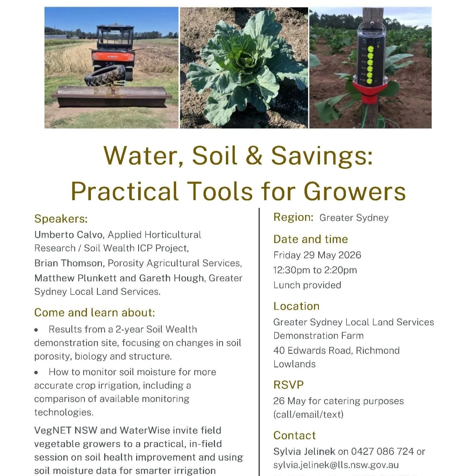 Water, soil and savings: Practical tools for growers