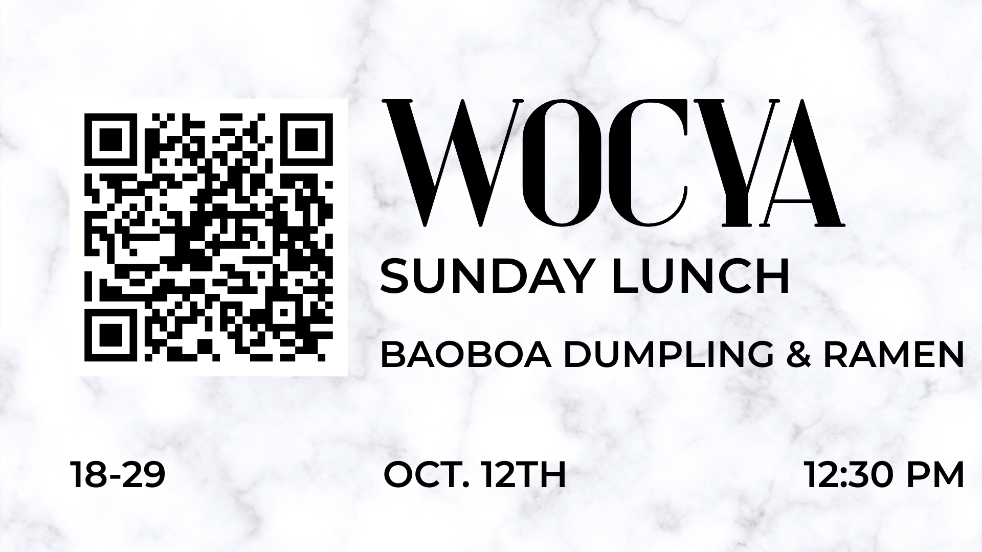 WOC YOUNG ADULTS Lunch at BaoBao Dumpling & Ramen