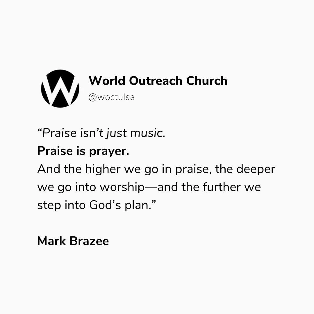 As we lift our praise, we go deeper into worship and further into God&rsquo;s plan. God inhabits the praises of His people (Psalm 22:3).

Lift your voice&mdash;praise opens the way!
