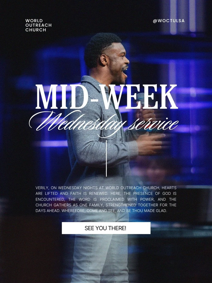 It&rsquo;s Wednesday 😌
Which means: coffee&rsquo;s working overtime and church is tonight!!

Come get a midweek reset&mdash;with worship, the Word, and your amazing church family!

See you tonight at World Outreach Church 🙌