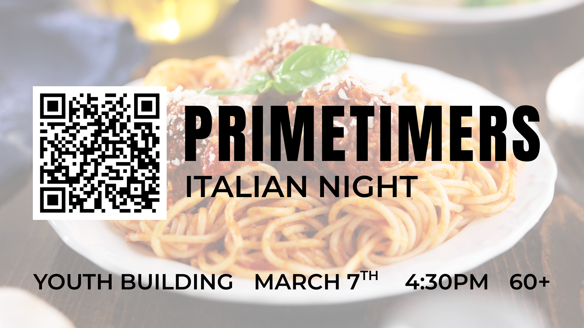 PRIMETIMERS Italian Night