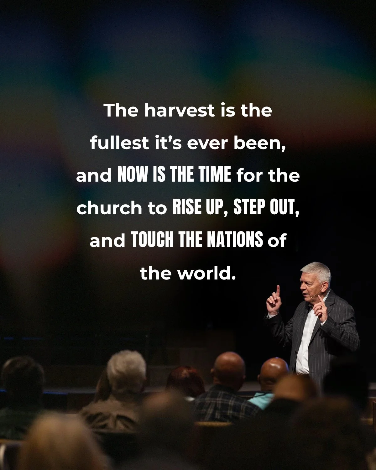 The harvest is overflowing like never before. This is the hour for the Church to wake up and move.

We each have a part to play. Jesus, the Head of the Church, has already given us the assignment: go into all the world and preach the gospel.

&ldquo;