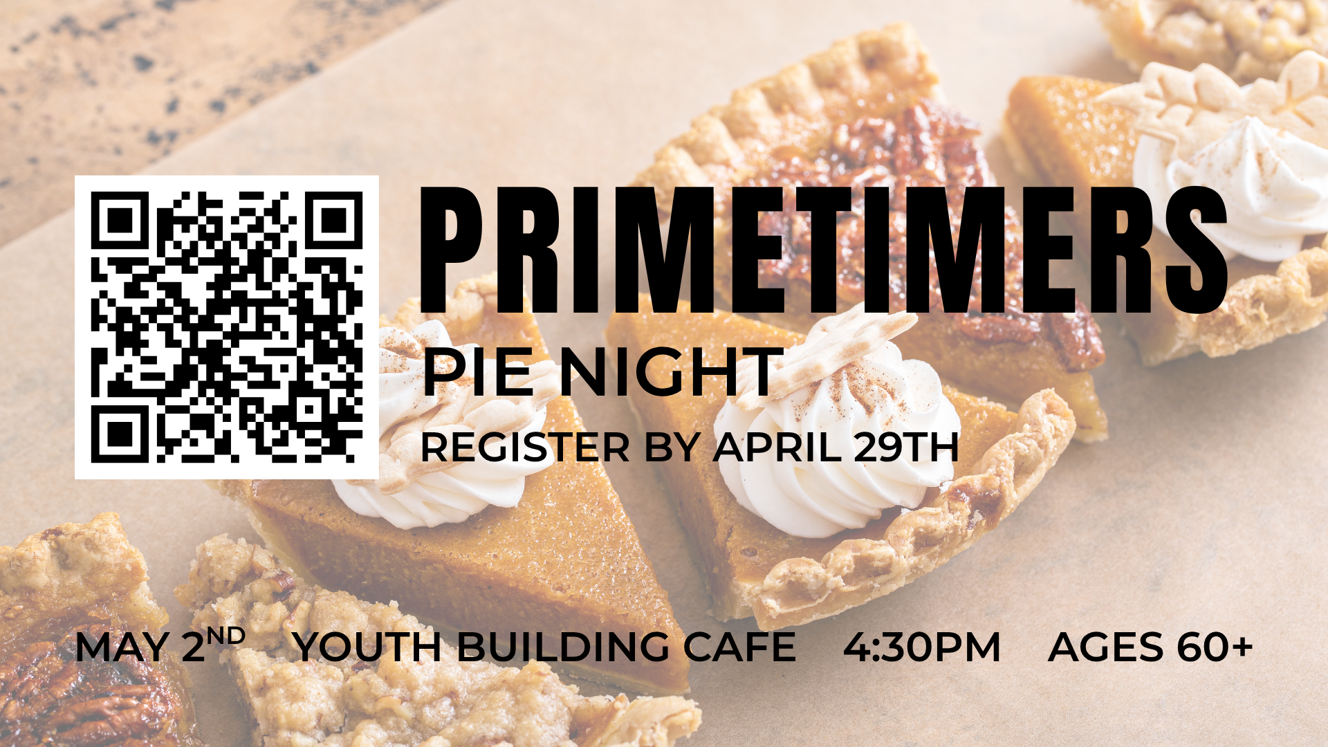 Primetimers Pie Night