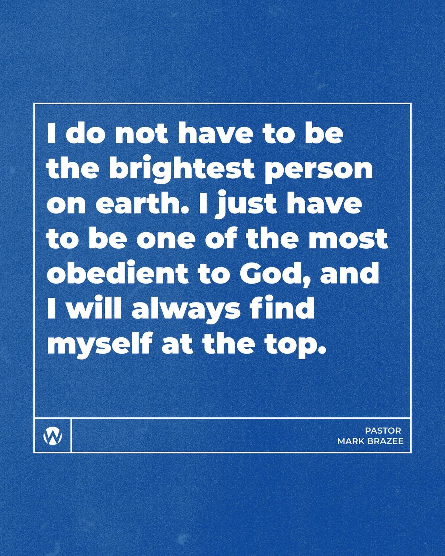 God is looking for obedience above everything else. It&rsquo;s in the &ldquo;yes,&rdquo; the consistent surrender, and the willingness to follow Him that positions you for everything He&rsquo;s prepared.&nbsp;

&ldquo;If you are willing and obedient,