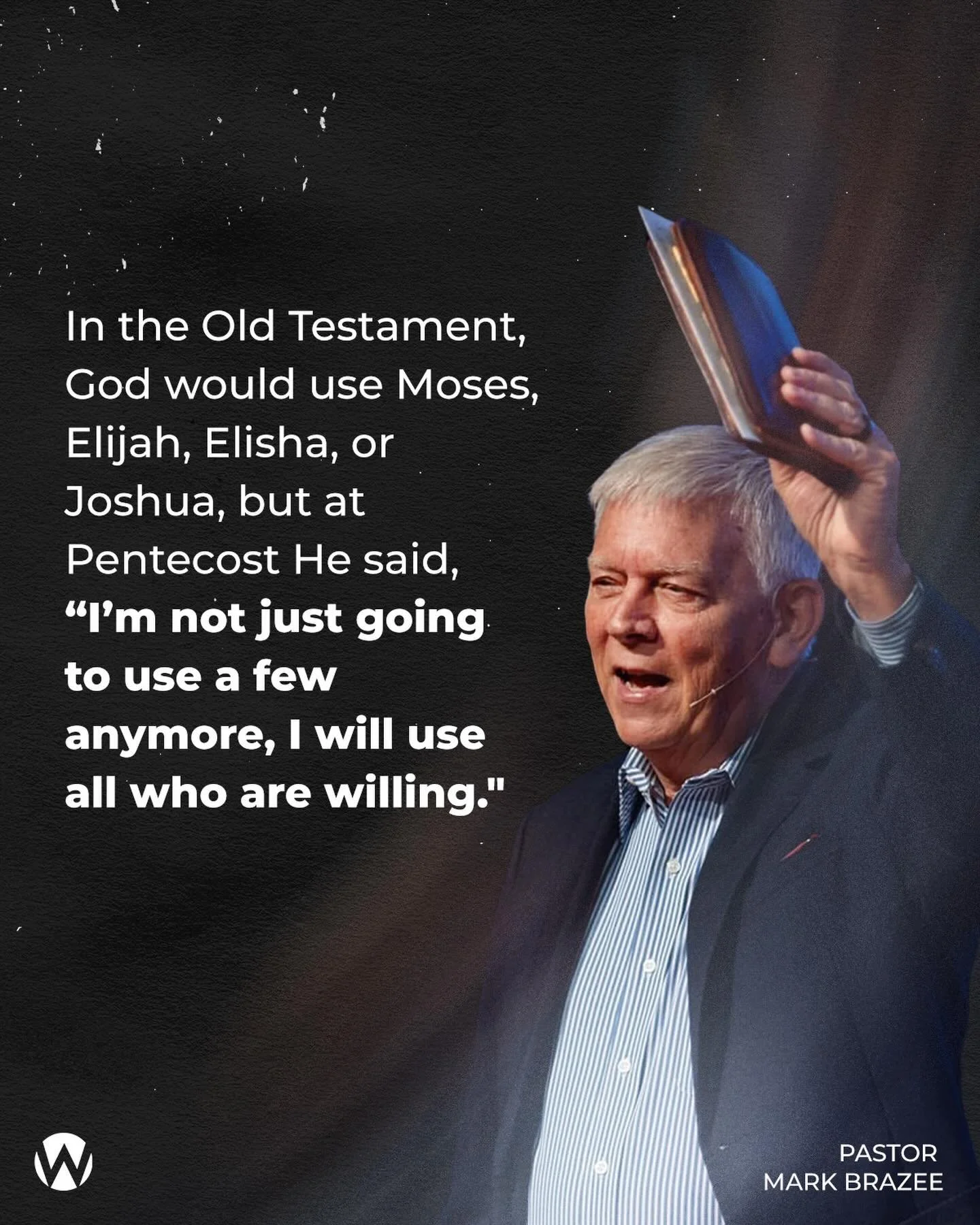 God has always raised up individuals throughout Scripture to accomplish His purposes. 

But at Pentecost, He expanded the invitation. 

The work of the Spirit was no longer reserved for a select few; it became available to every believer who is willi
