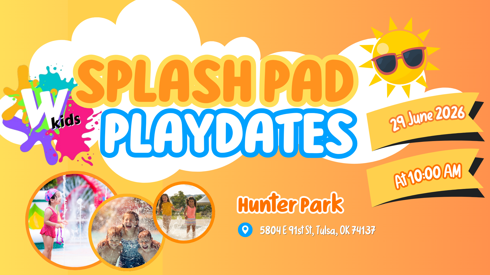 WOC Kids Families Splash Pad Playdates