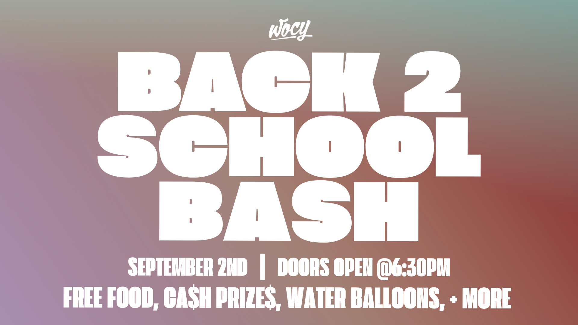 WOC Youth Back 2 School Bash