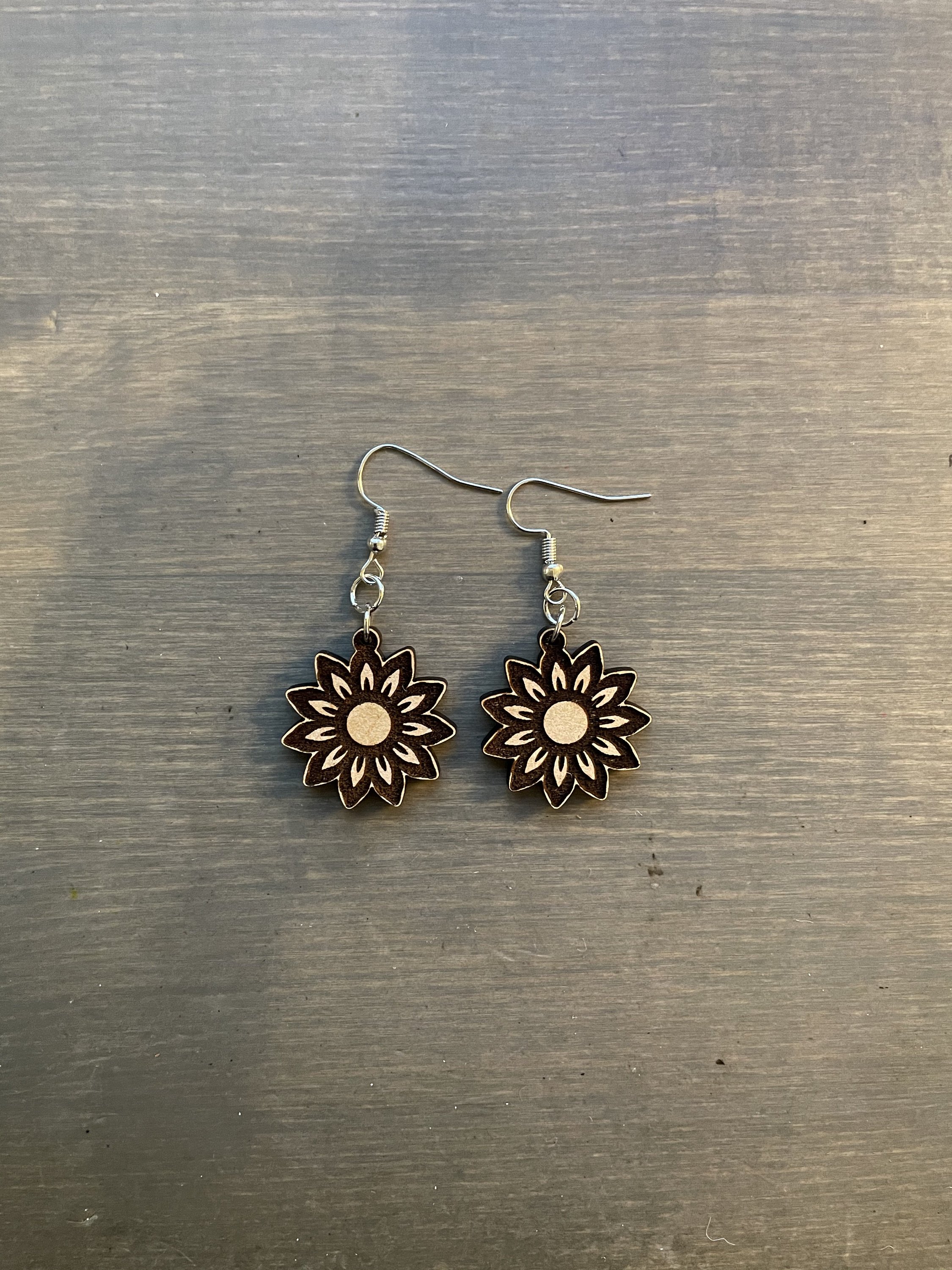 sunflower earrings