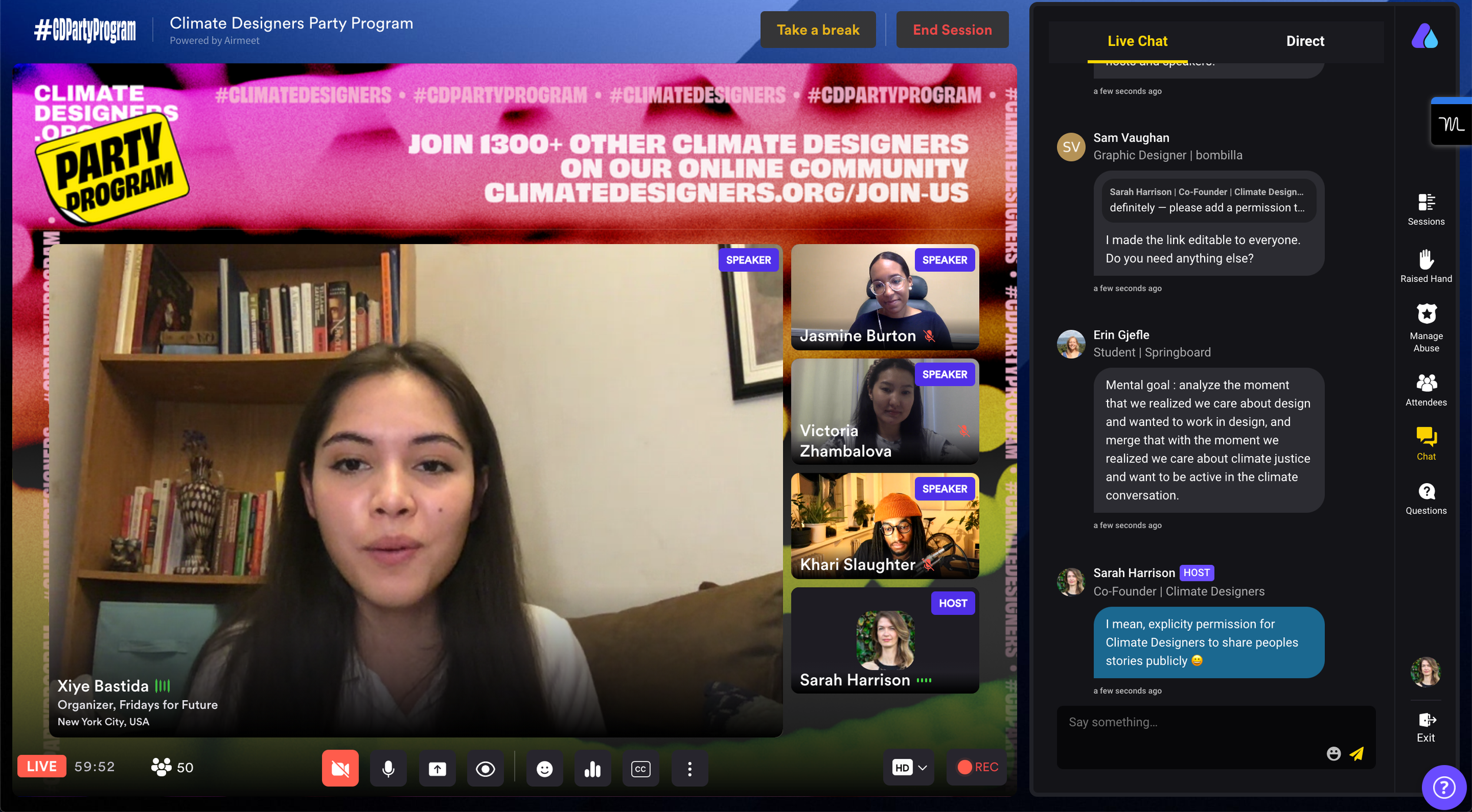 Climate Designers Party Program, a virtual two-week summit