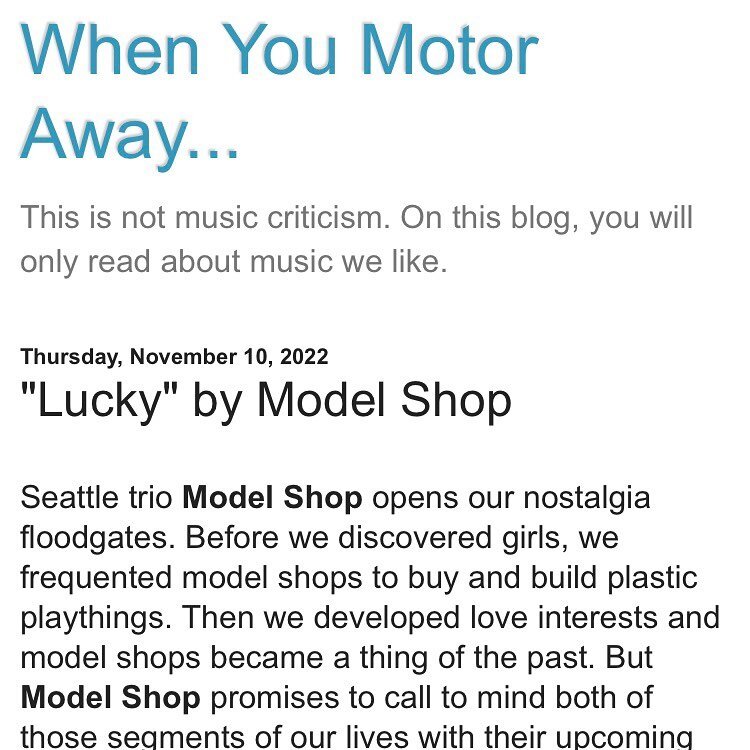 Thanks @wymablog_music !