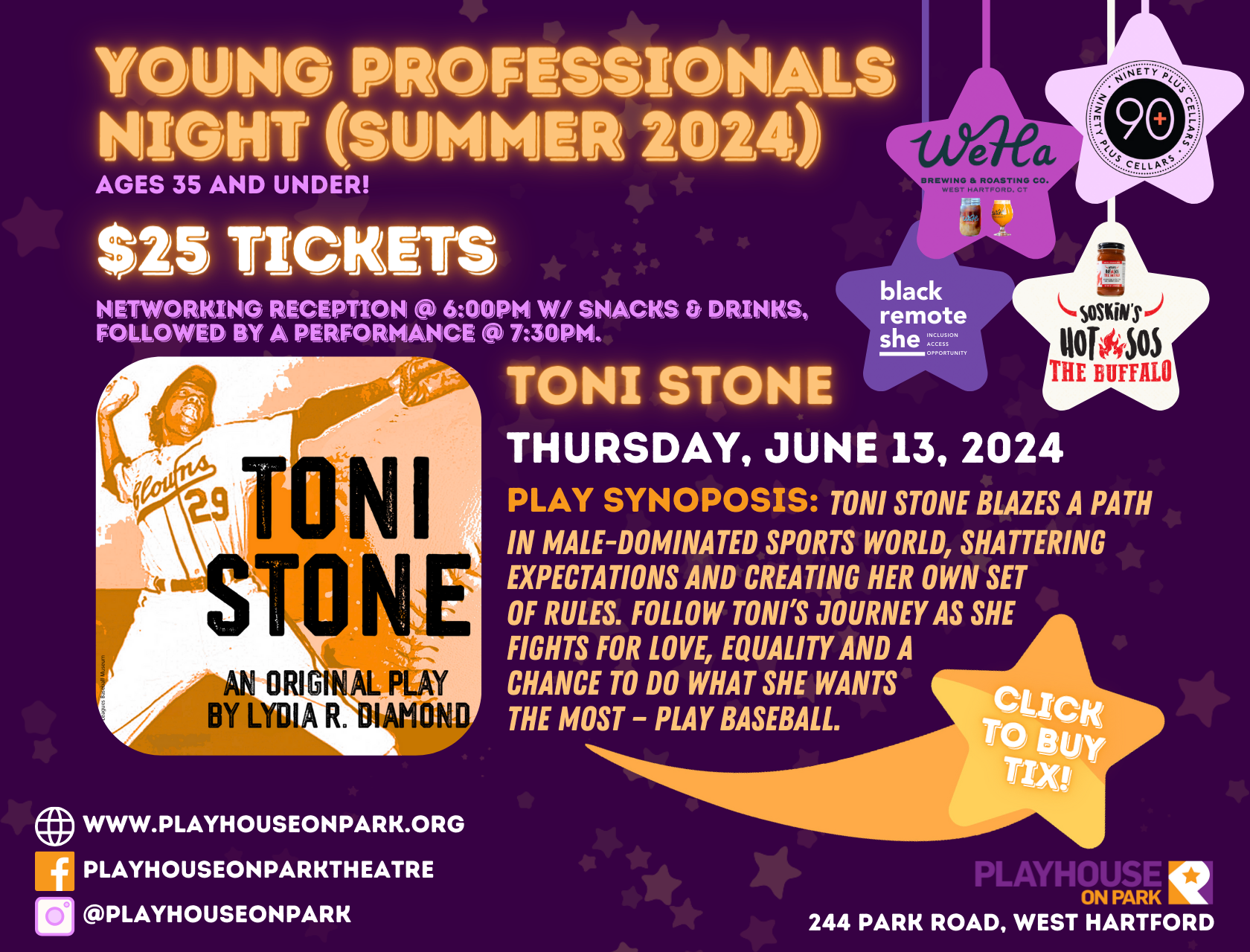 Toni Stone Production: Young Professionals Nights
