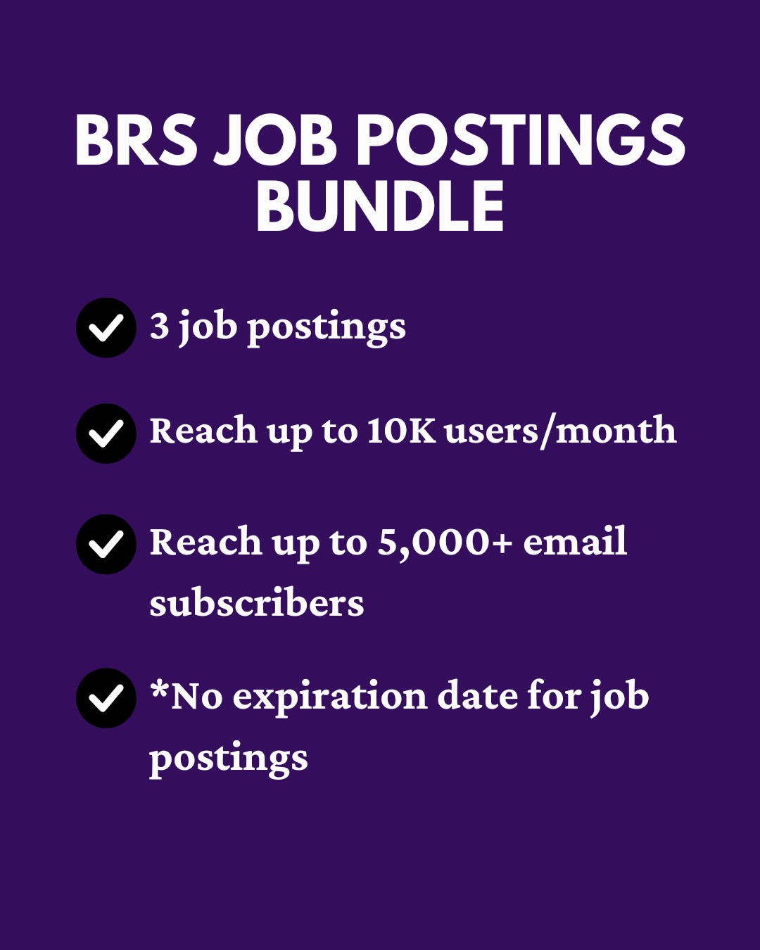 BRS Job Bundle Package