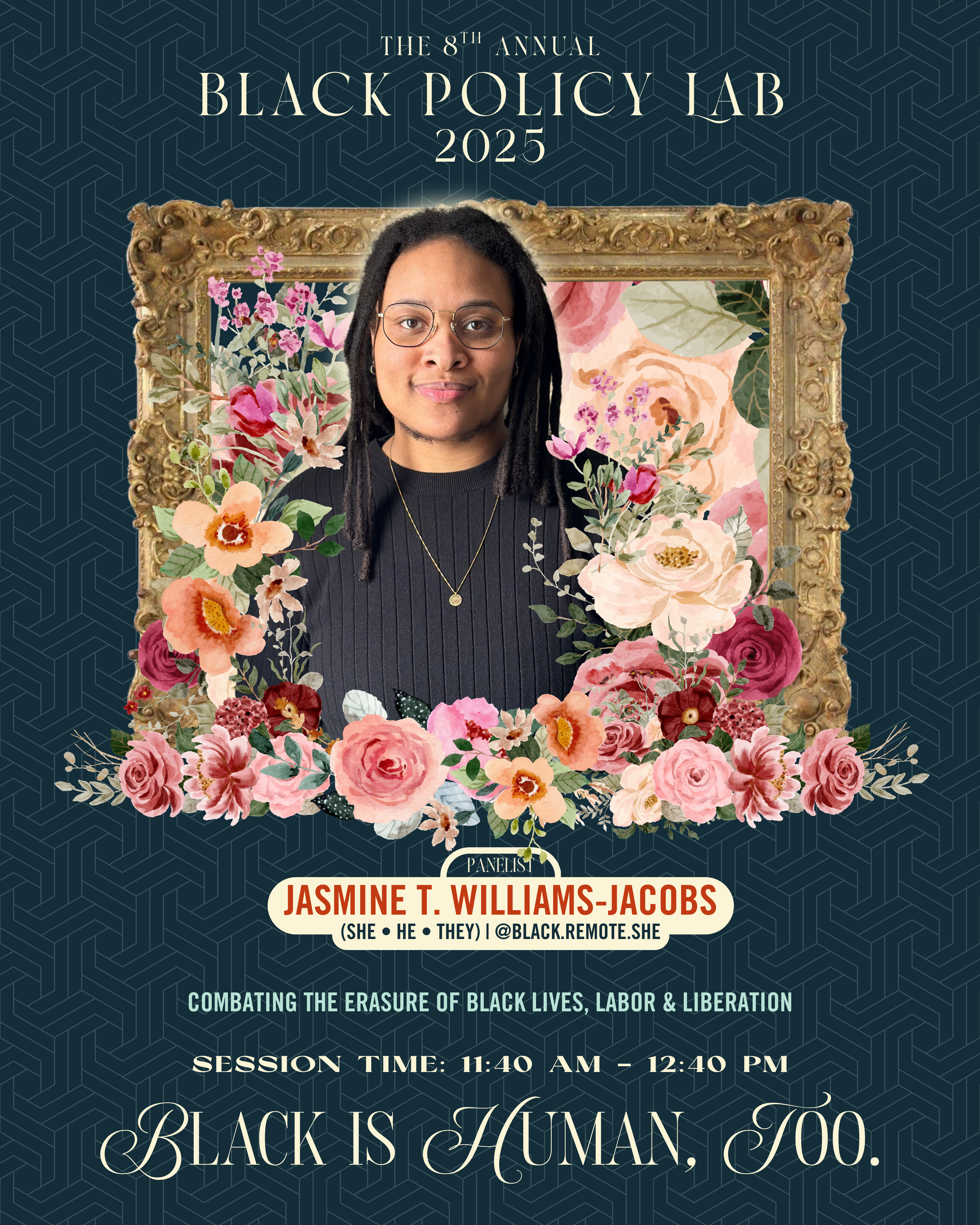 Black Remote She founder will be speaking on the Combatting the Erasure of Black Lives, Labor & Liberation session at Black Policy on December 10, 2025 at 11:40AM - 12:40PM EST. The theme is Black Is Human, Too.