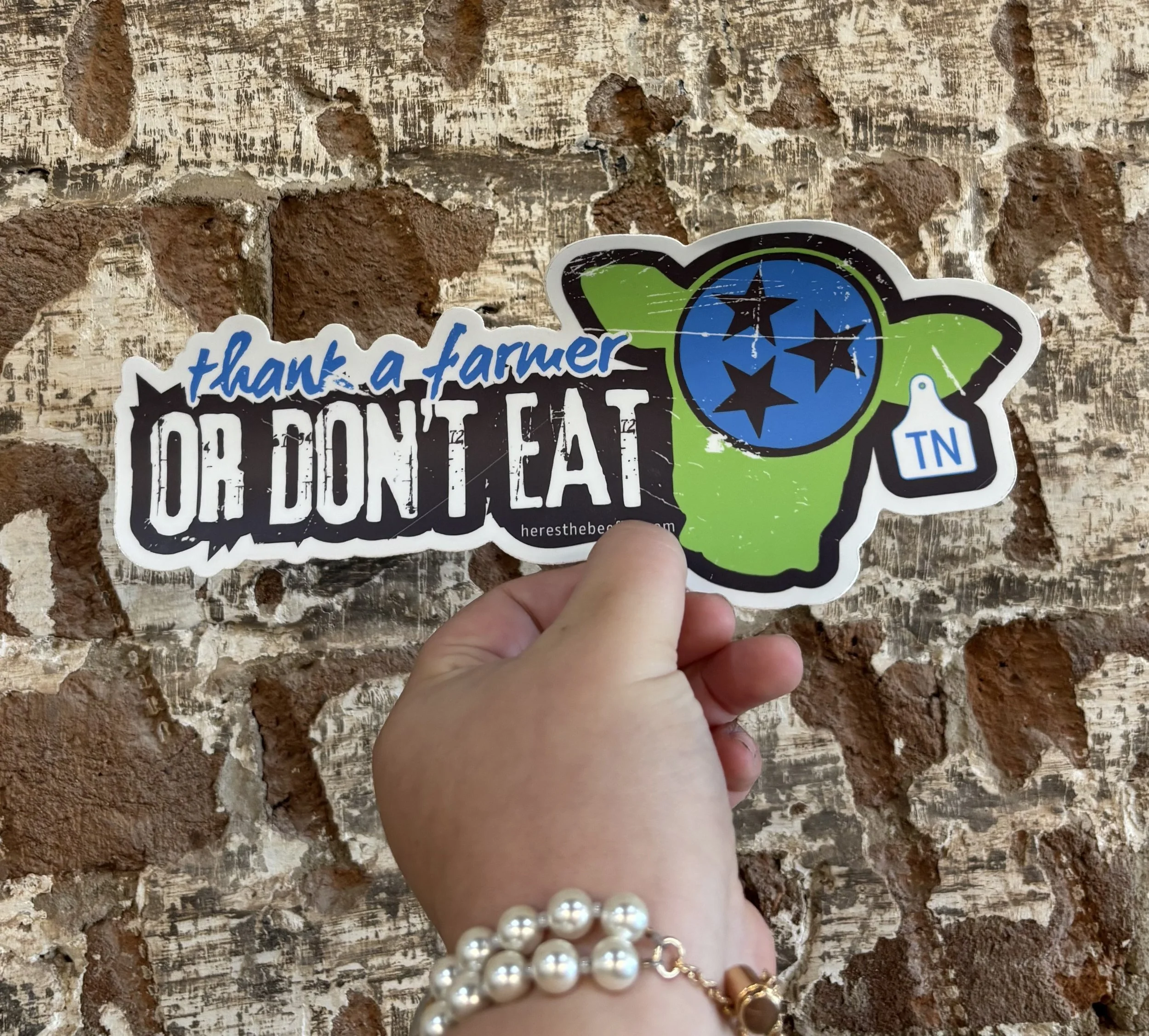 Thank a Farmer Bumper Sticker