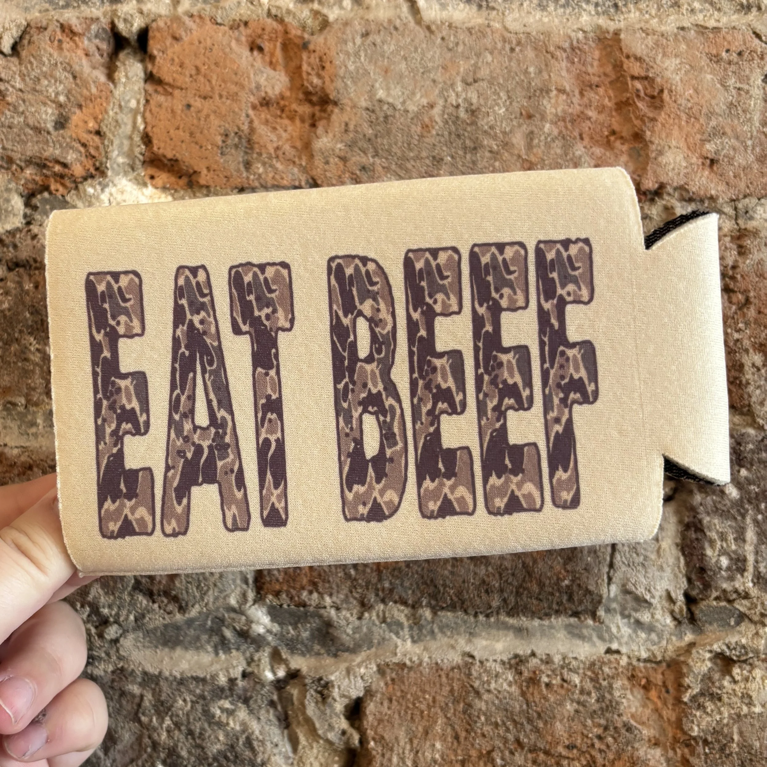 Eat Beef Slim Koozie