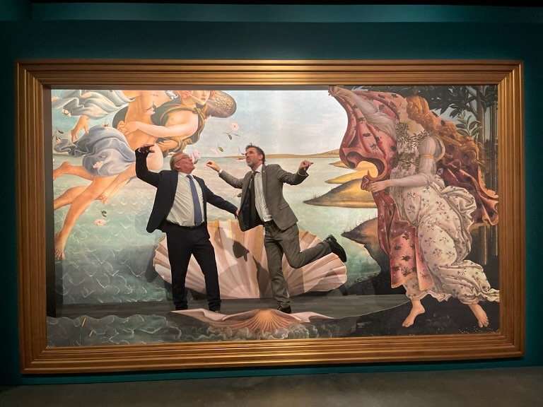 Earlier this month, Cr @peteryounggc and I briefly visited Home of the Arts to see the new exhibition &ldquo;Italian Renaissance Alive&rdquo;. 

It seemed quite an immersive digital art experience and has been very popular with visitors over past wee