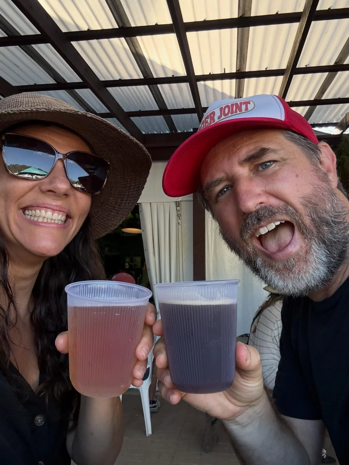 Kicking off #woodfordff with @jude19, my favourite #livemusic buddy (she also has many other, more private, talents). Looking forward to a couple pf days of music and camping shenanigans. @bobby_alu and @hollowcoves tonight!