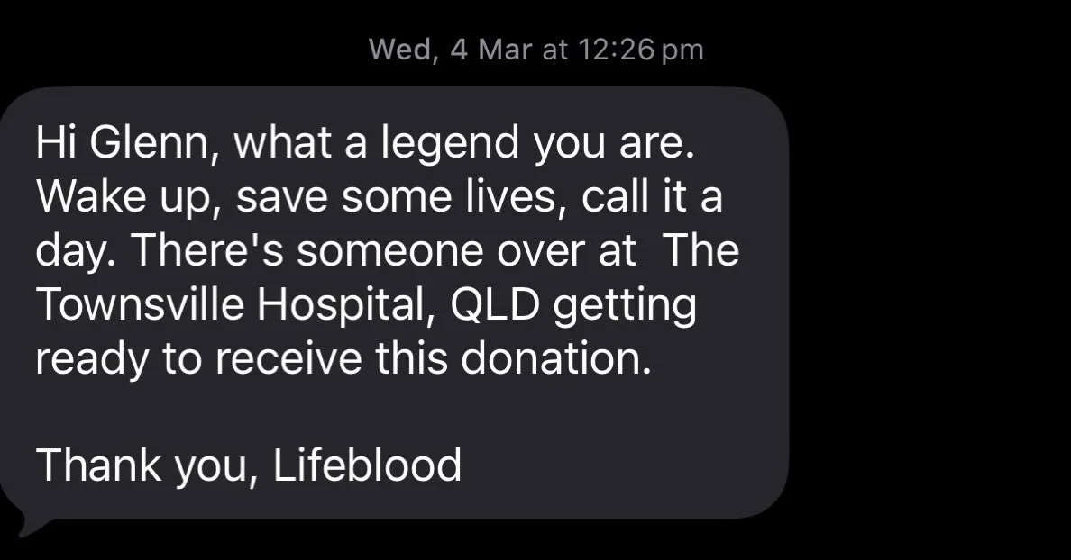 Dropped in to donate some of my O- blood at @lifebloodau in Robina just the other day and it was nice to find out someone in Townsville is benefiting&hellip;

Can you give blood this week?  #save3lives