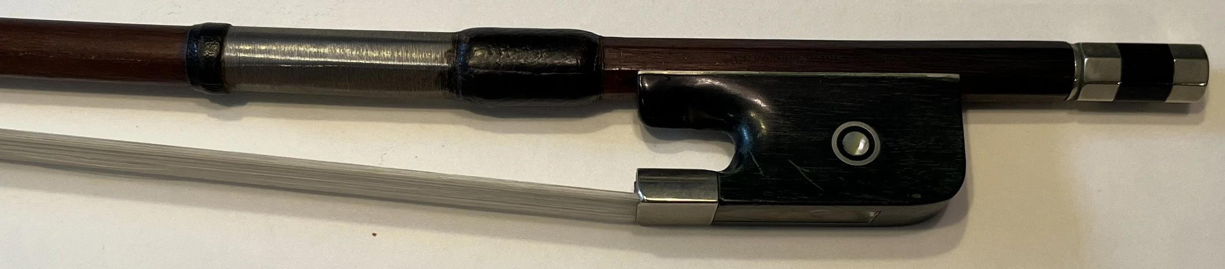 French bow labeled "FN Voirin Paris"