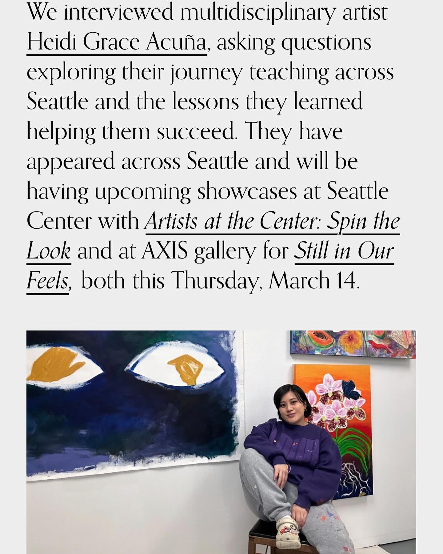 from &lsquo;ewa beach to seattle!! my childhood friend @baldo.mb interviewed me for @theeverecho 👯

thank you Michael for the interview where we talked about my art and fashion events, teaching art in the community, and advice for young creatives!

