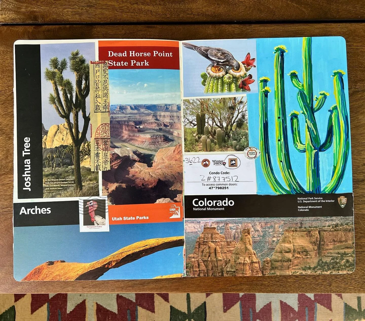 Haven&rsquo;t shared a sketchbook spread in a while - here&rsquo;s a fun one. 

@moleskine_arts @poscaoficial @posca_usa 

#travelart #travelartist #posca #denverartist #coloradoartist #denver #poscaart #paintpens #illustration #drawing #acrylic #col