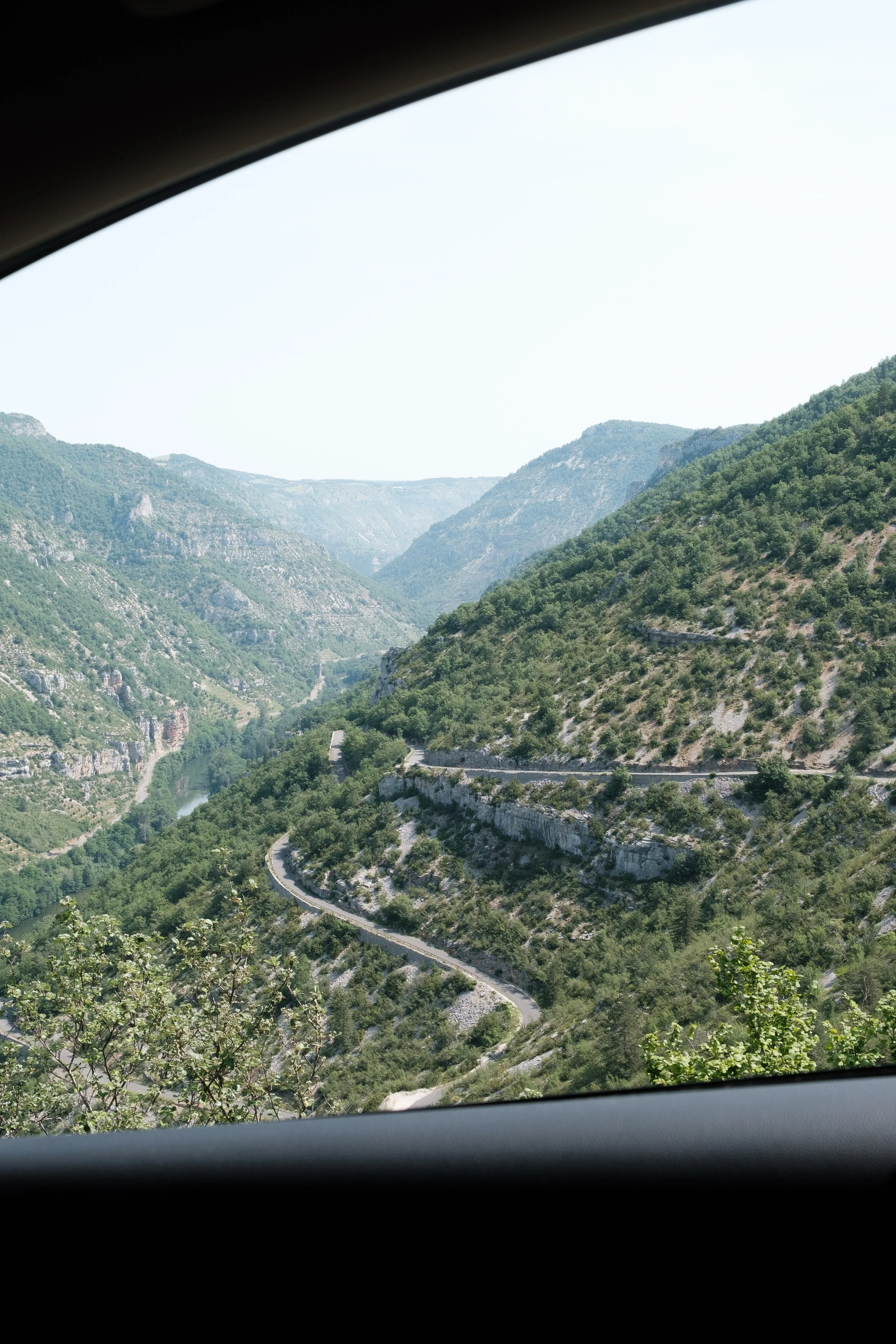 mountain rode in Lozere south France 