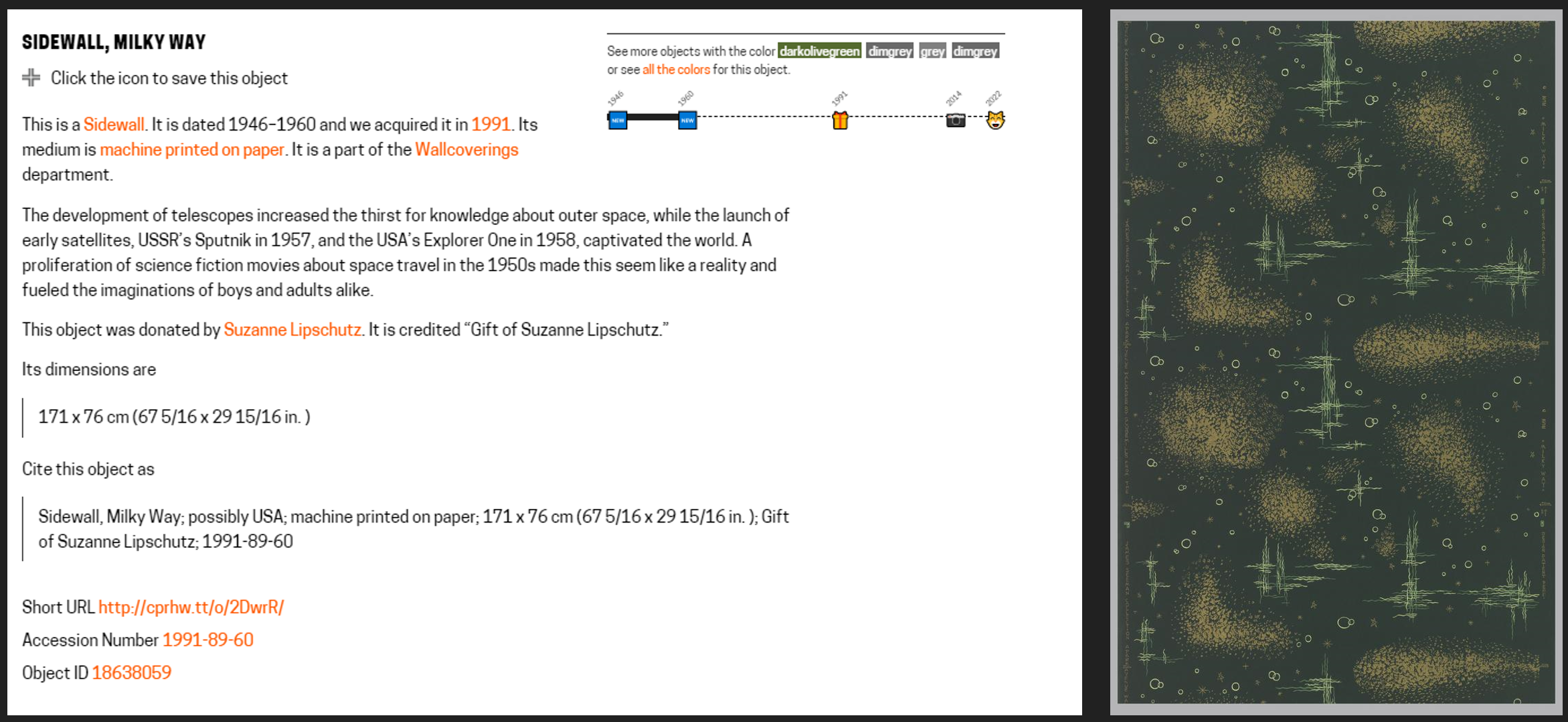 Inspiration images, from archives of Cooper Hewitt, Smithsonian Design Museum