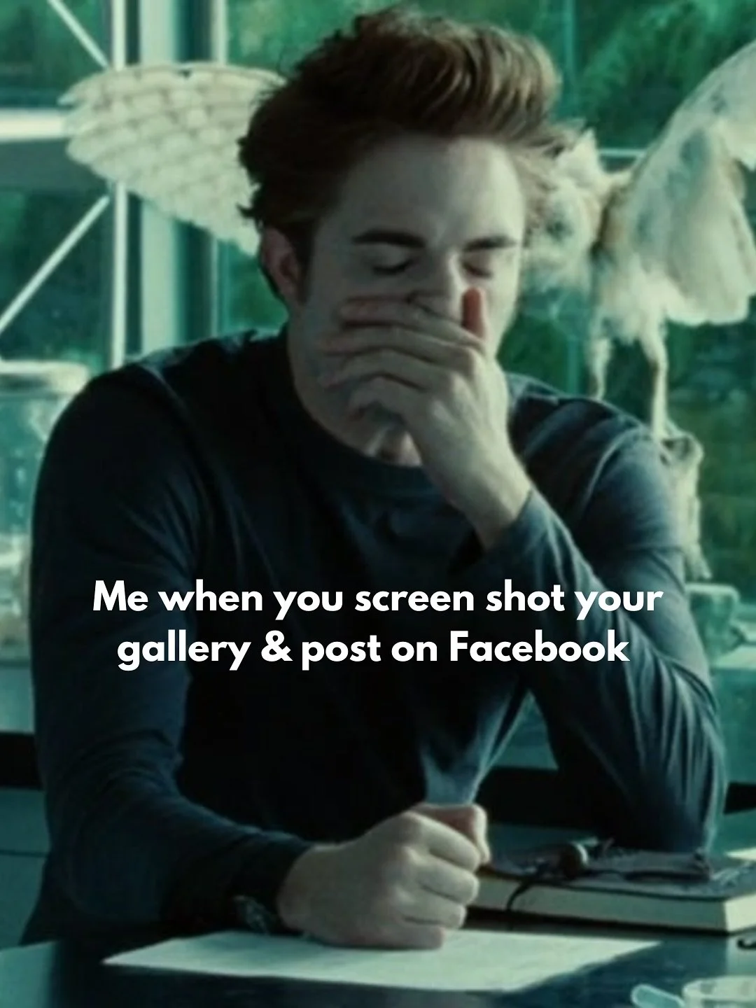 We just finished all the Twilight movies and i had to jump on this trend 😂