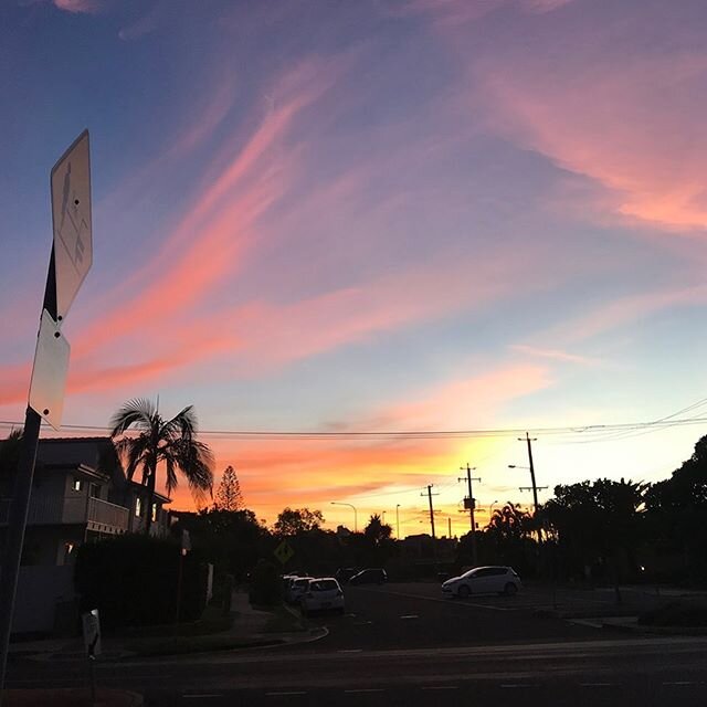 Sunset on Sixth Avenue #maroochydore #cottontree #sunshinecoast