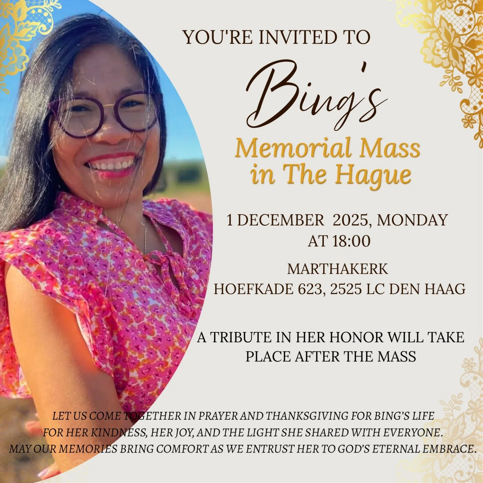 In memoriam - Genibe (Bing) Molabin 