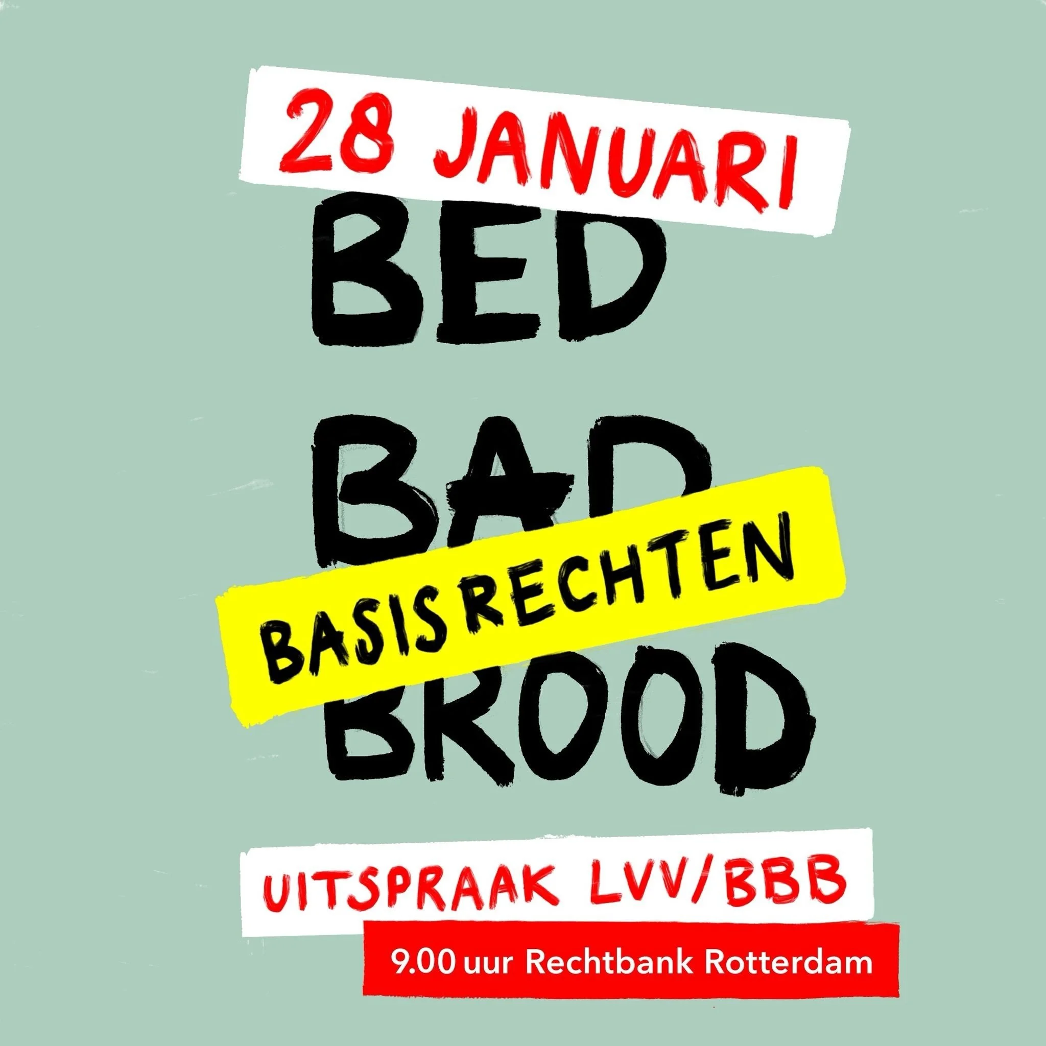 Rechtszaak over de afschaffing van bed-bad-broodregeling 
