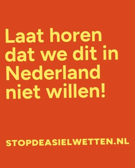 Kaartenactie tegen nieuwe asielwetten (8 april)