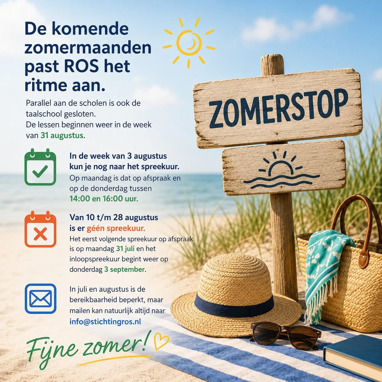 ROS op zomerreces