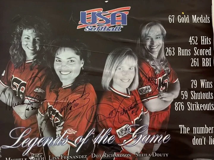 A little throwback 67 style. I don&rsquo;t get it, but joining in on the fun. 🤷&zwj;♀️😂

#67 #usasoftball #olympian #softballlife #6767 #676767