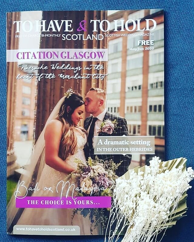 Did you spot us is the lastest edition of @tohavetoholdscotland ?! 2020 may be on hold but we are taking wedding enquiries for 2021 and beyond so why not check out our new website and fill out an enquiry form to get our wedding brochure! 👰🤵🚢 #toha