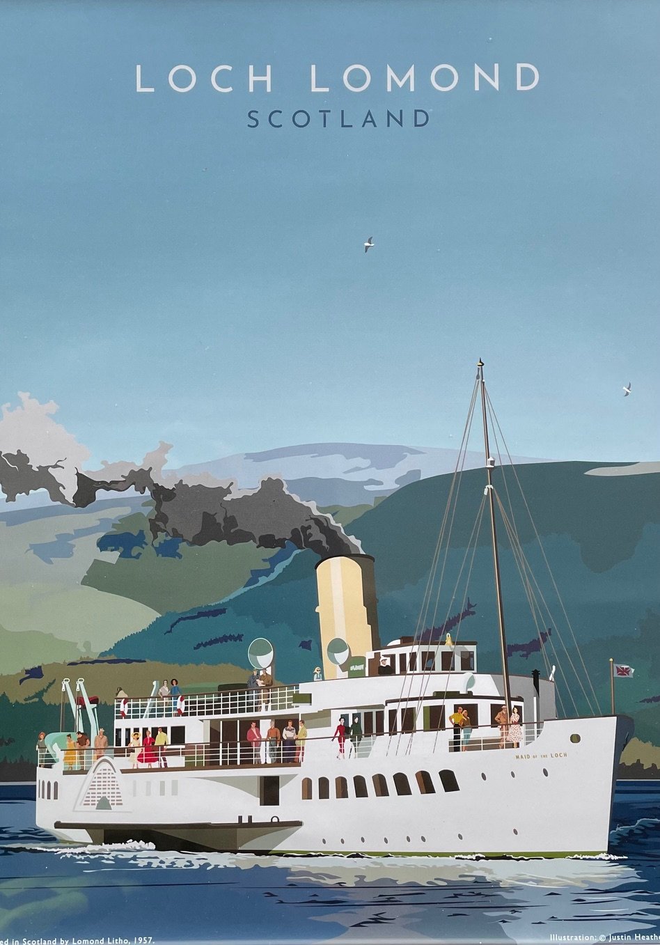 Paddle Steamer Travel Poster