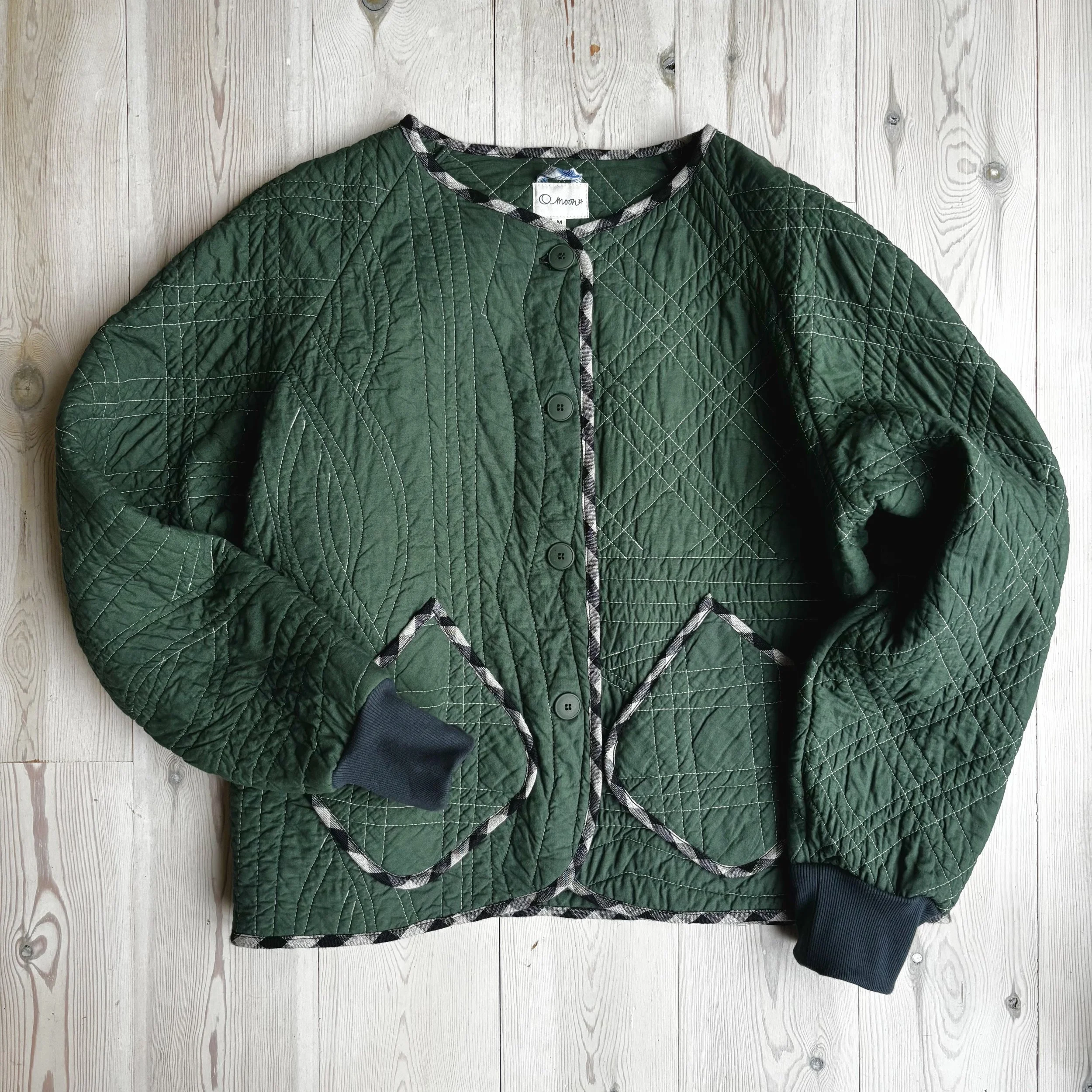 Women's Quilted Liner Jacket - Forest Green - Medium