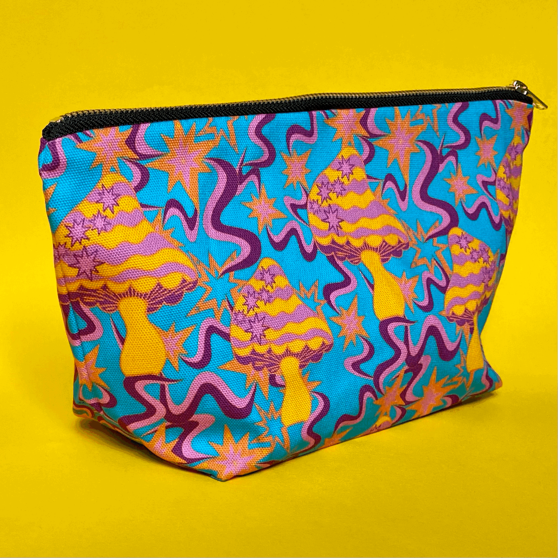 Sally Tettersell Designs Cosmic Mushroom makeup / cosmetics / wash bag
