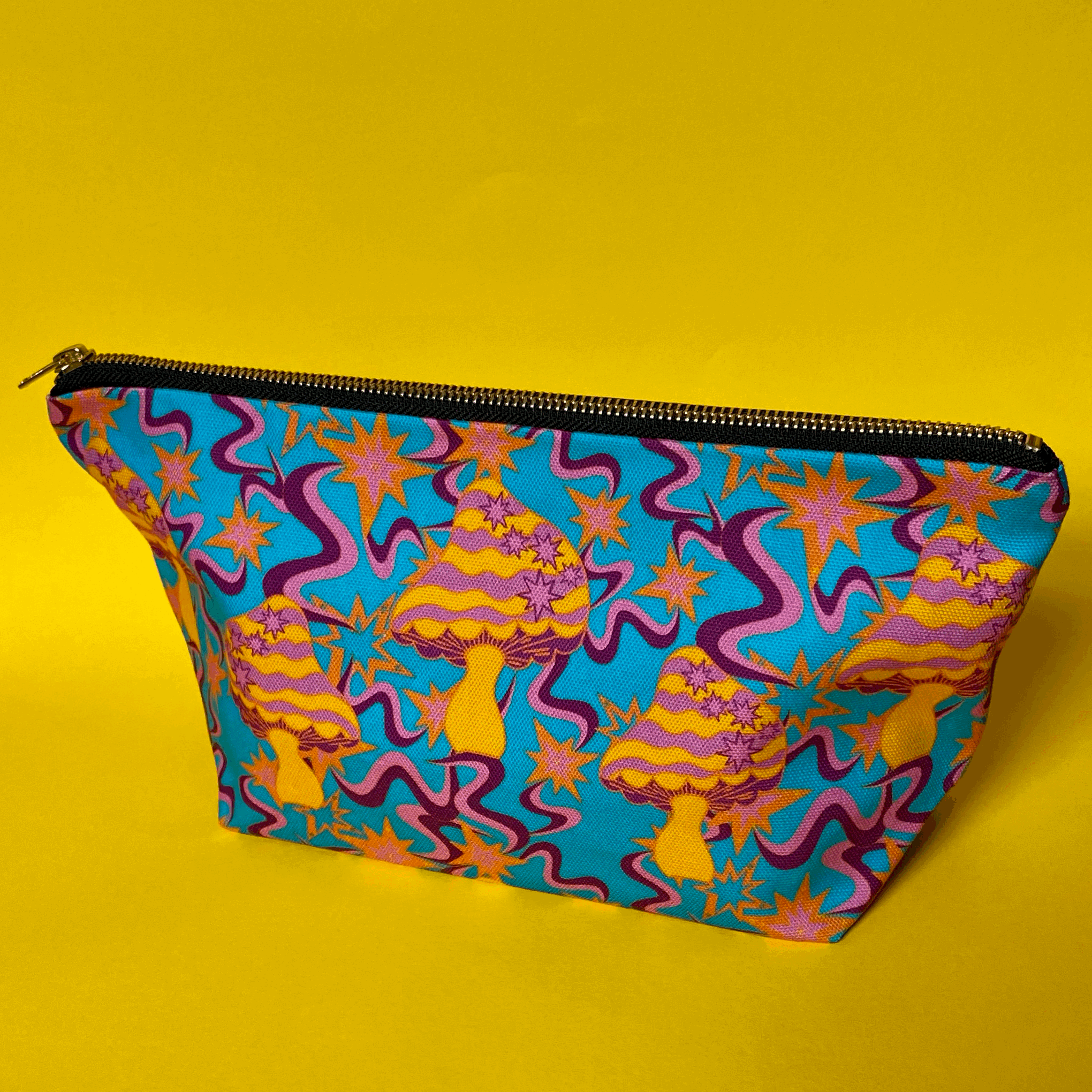 Sally Tettersell Designs Cosmic Mushroom makeup / cosmetics / wash bag