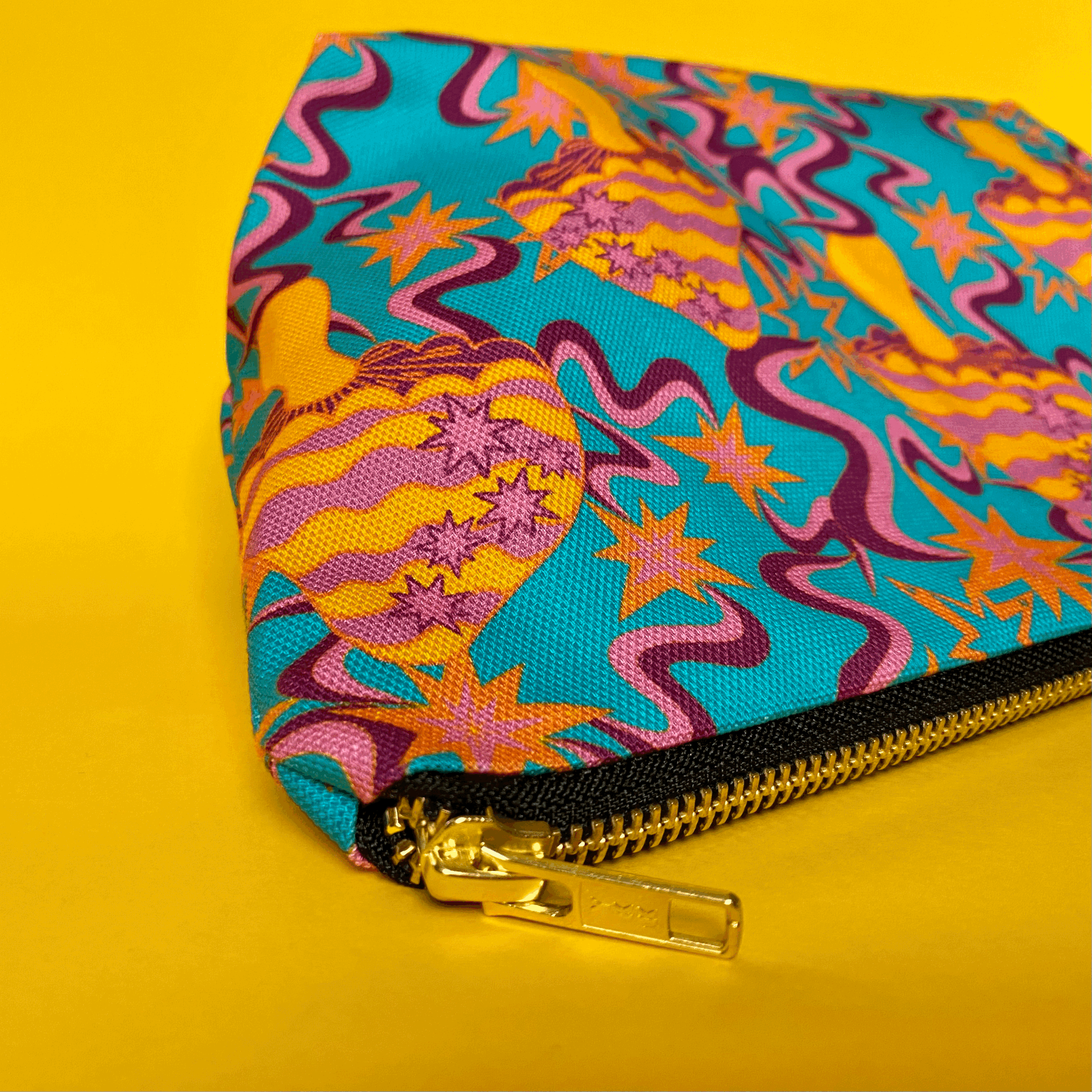 Sally Tettersell Designs Cosmic Mushroom makeup / cosmetics / wash bag