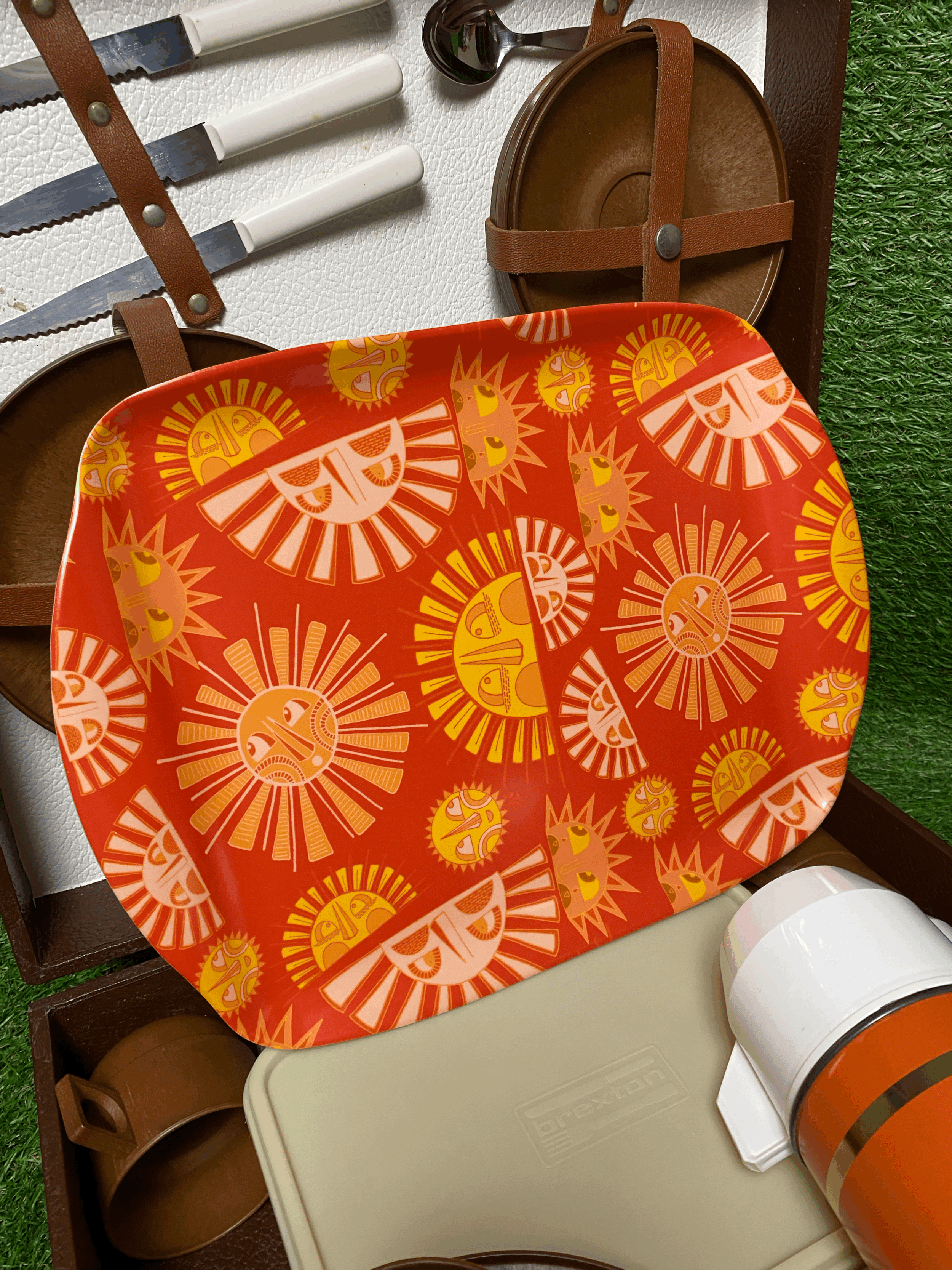 Sunshine Medley Melamine Tray Sally Tettersell Designs