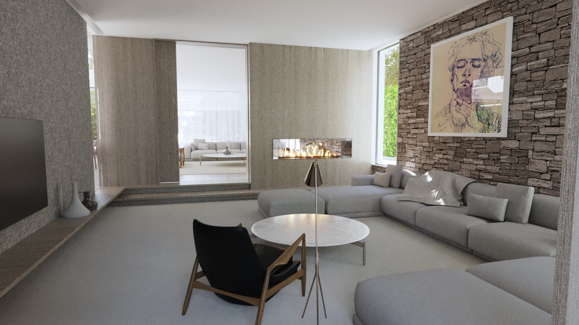 Modern House Sunken Lounge