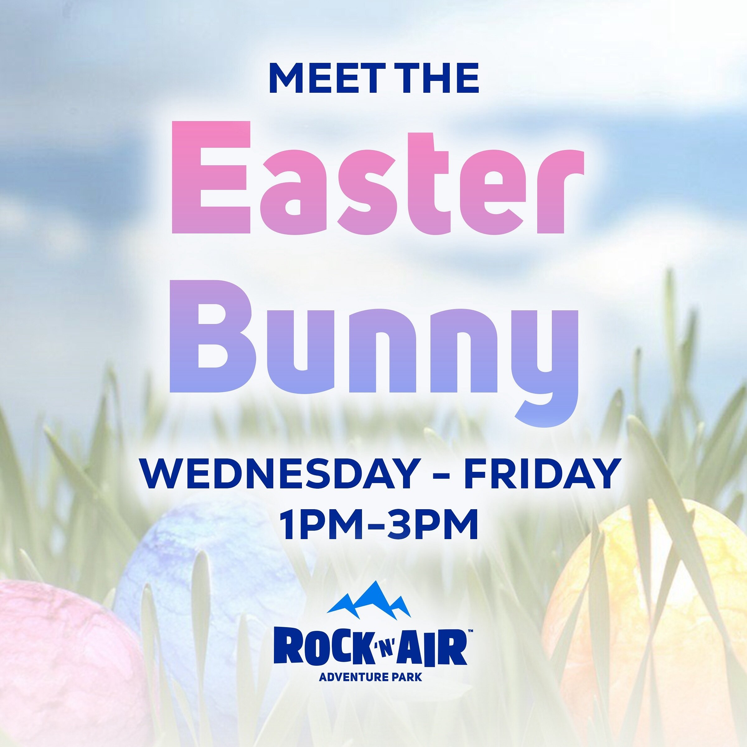 Bounce with EASTER BUNNY this week at The Great Indoors!